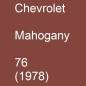 Preview: Chevrolet, Mahogany, 76 (1978).